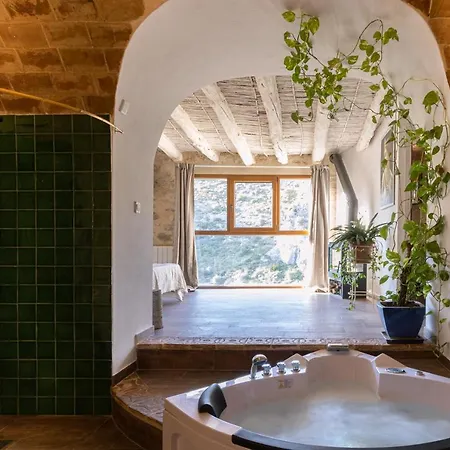 Casa Rural Vall De Gallinera Con Chimenea, Piscina Y Jacuzzi Diania Patró Exterior foto